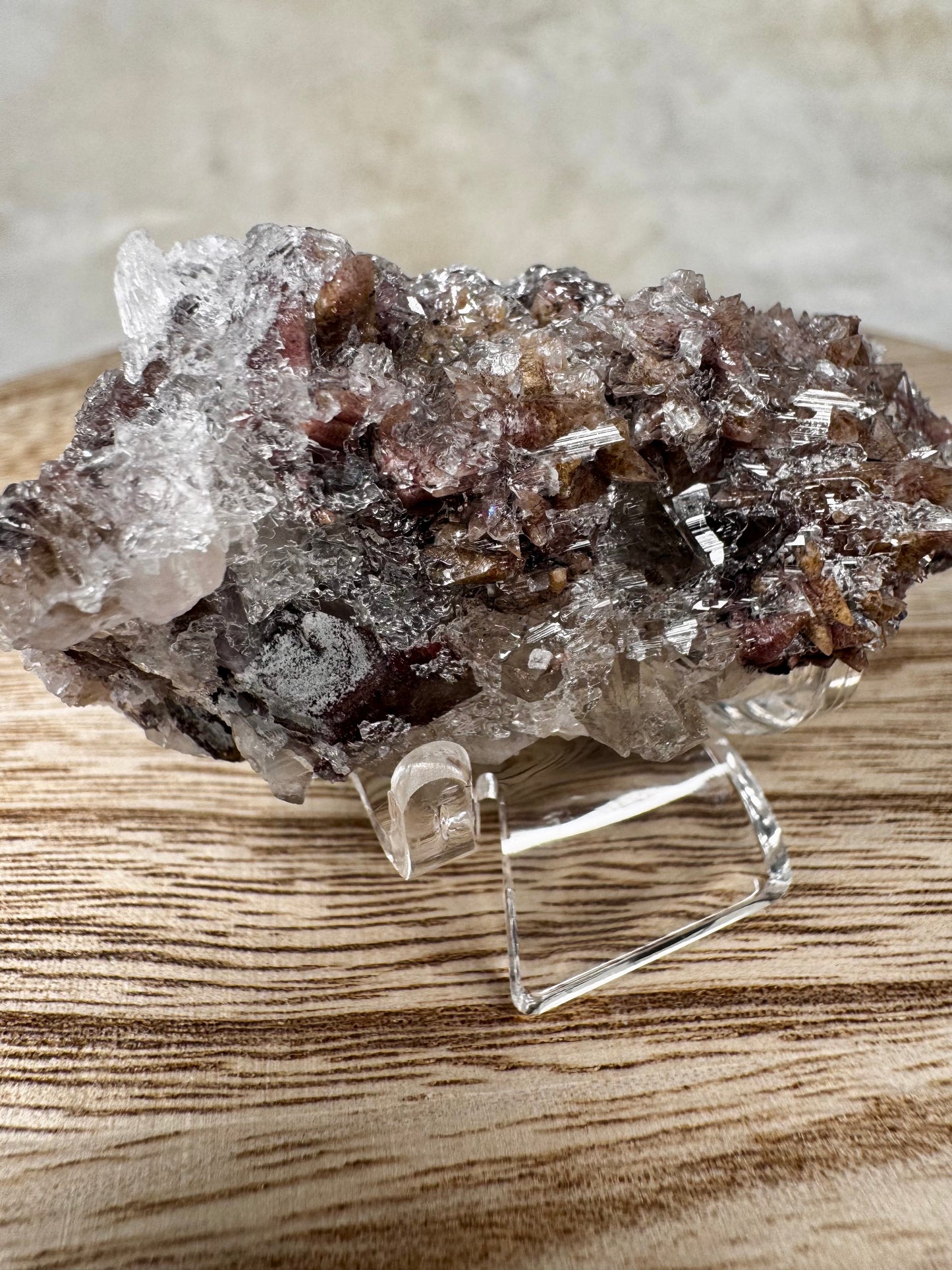 Rare Dogtooth Calcite with Selenite and Yellow Fluorite from Mexico