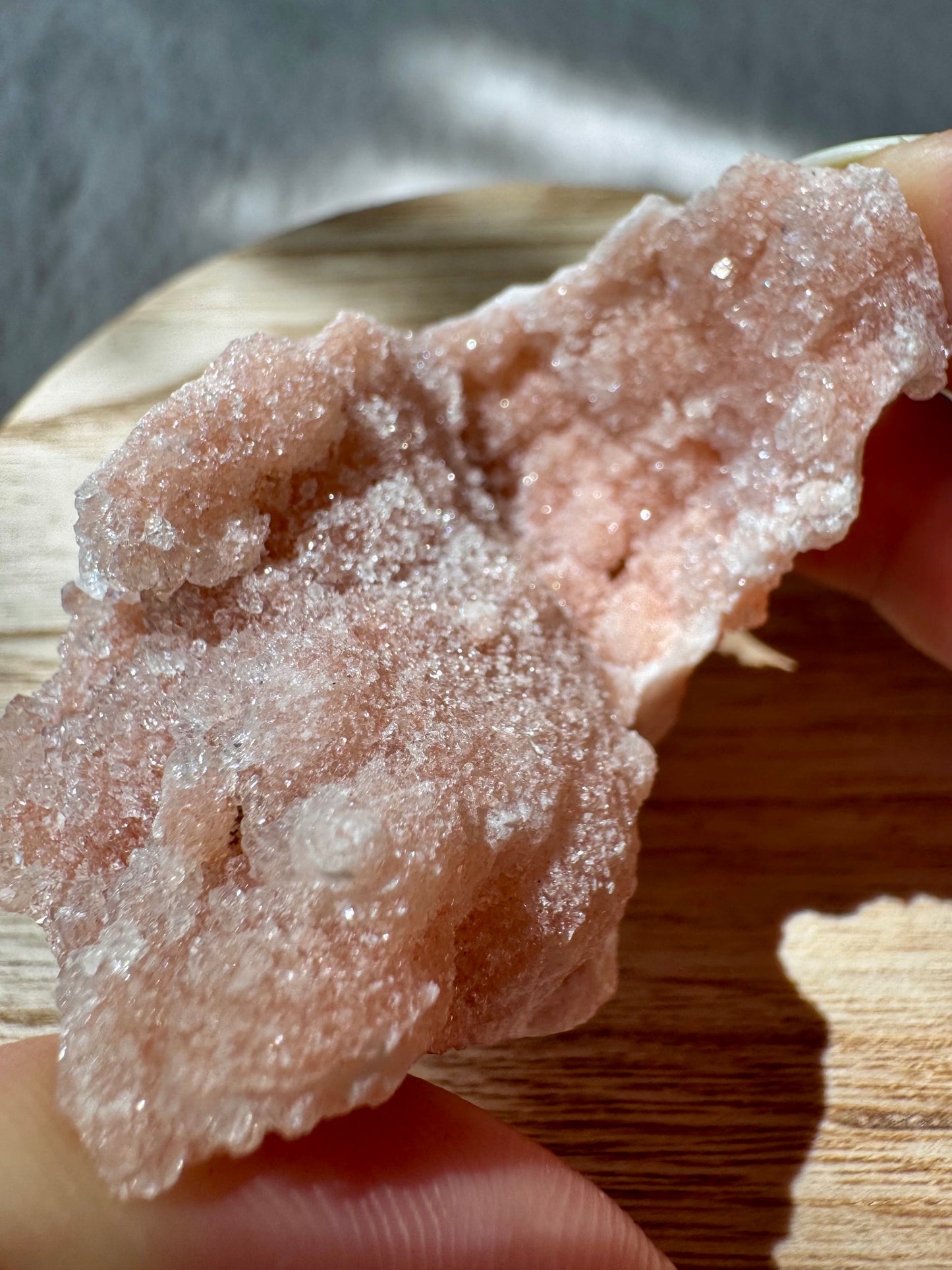 Pink Amethyst sparkly clusters
