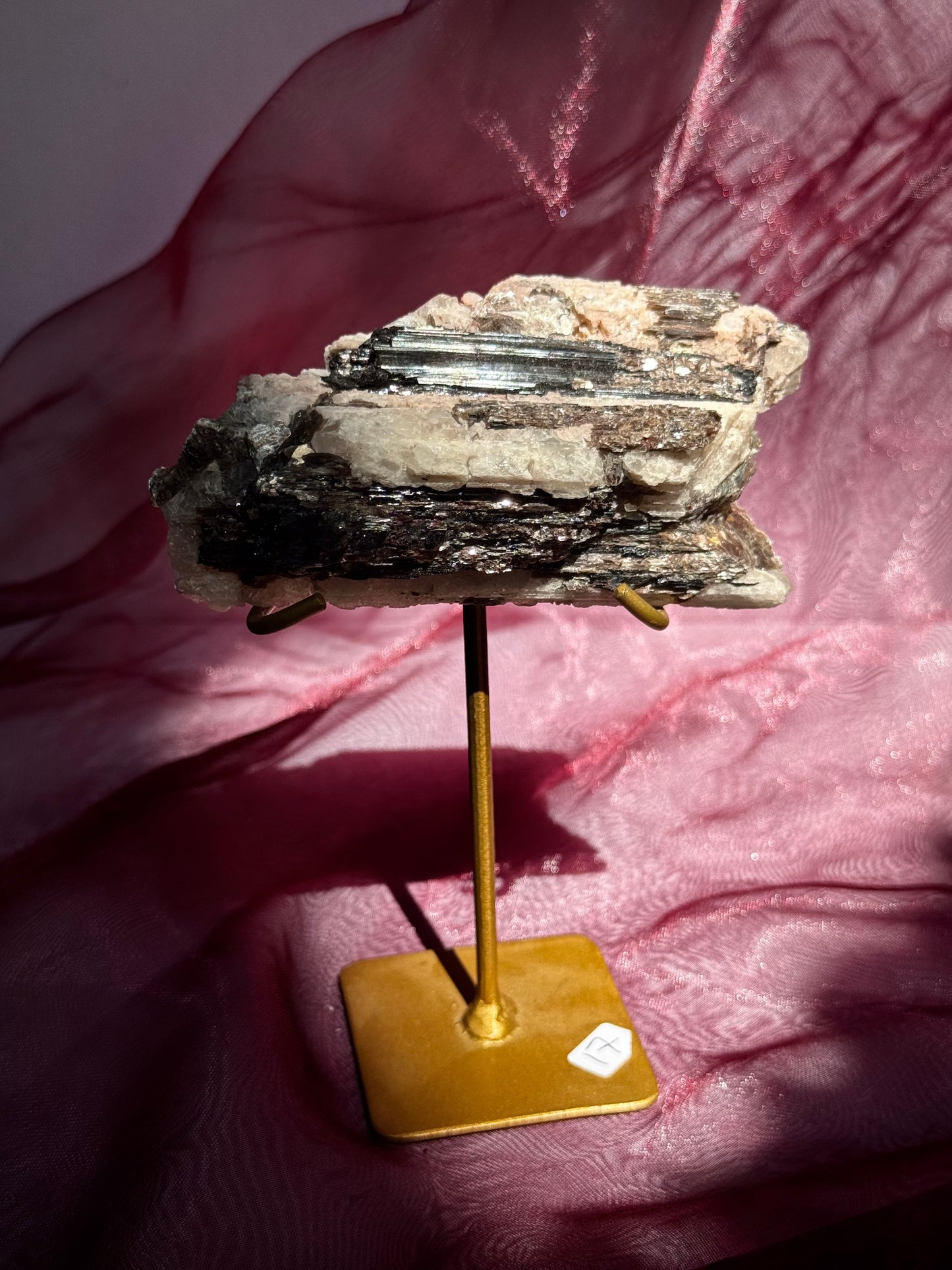 Black Tourmaline (Schorl) on Matrix – Brazil