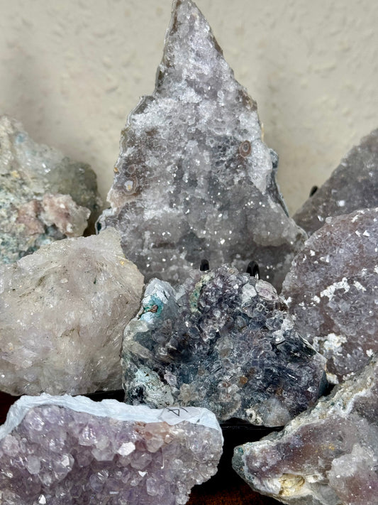 Flower Amethyst / Zeolite slabs from Brazil