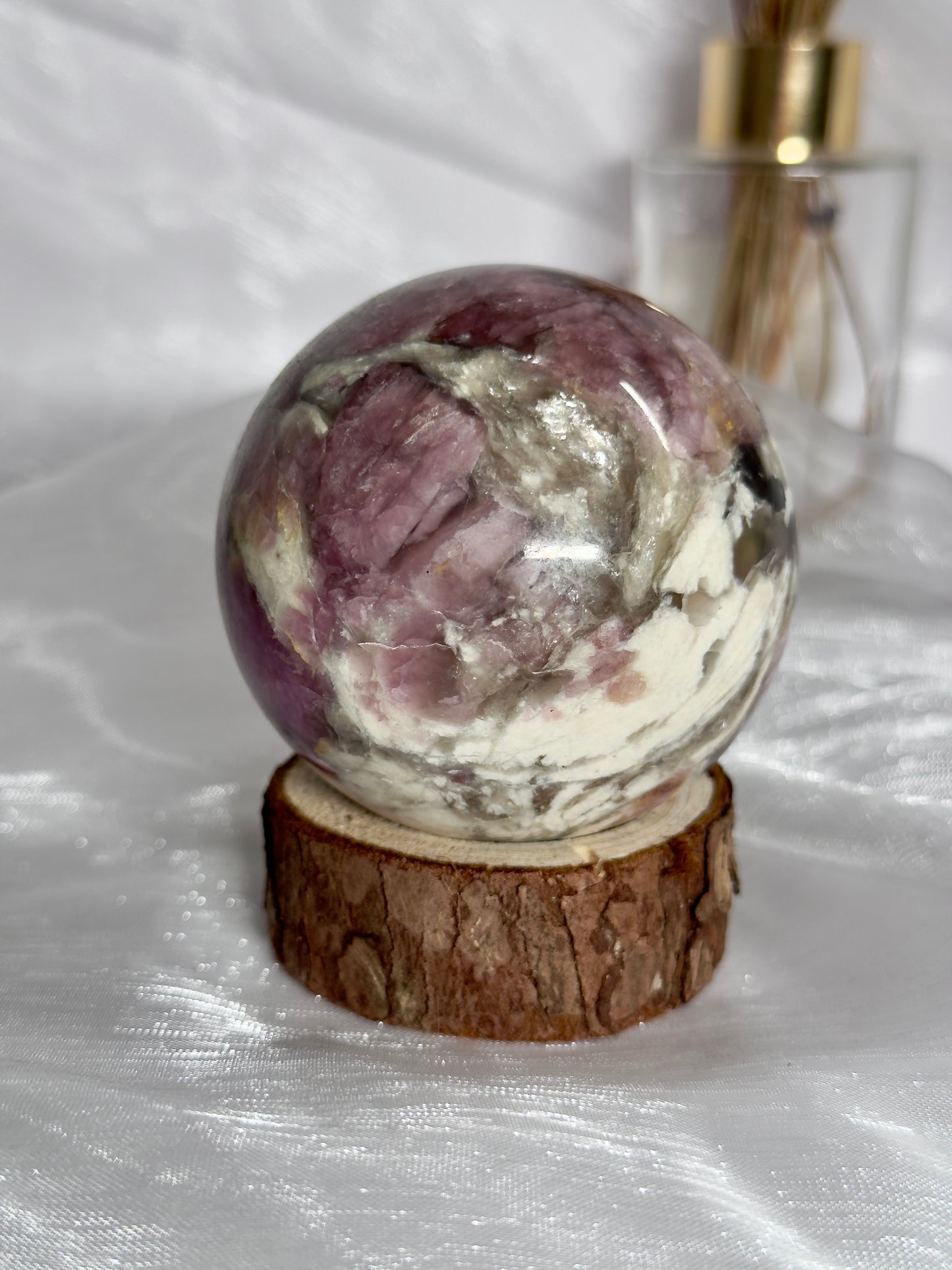 Pink Tourmaline in Quartz/Rubellite spheres