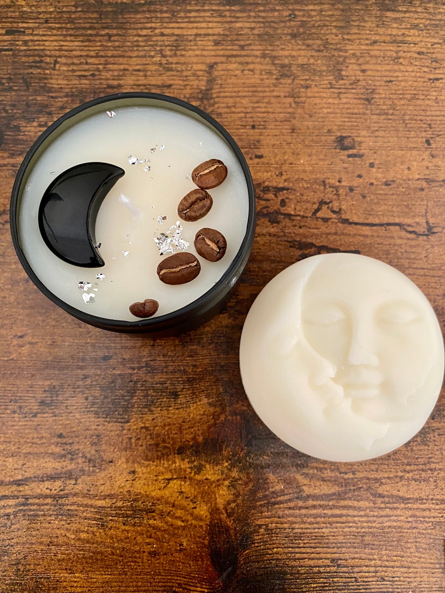 Protection Candle (Coffee Scented) and Sun&Moon Giant Wax melt