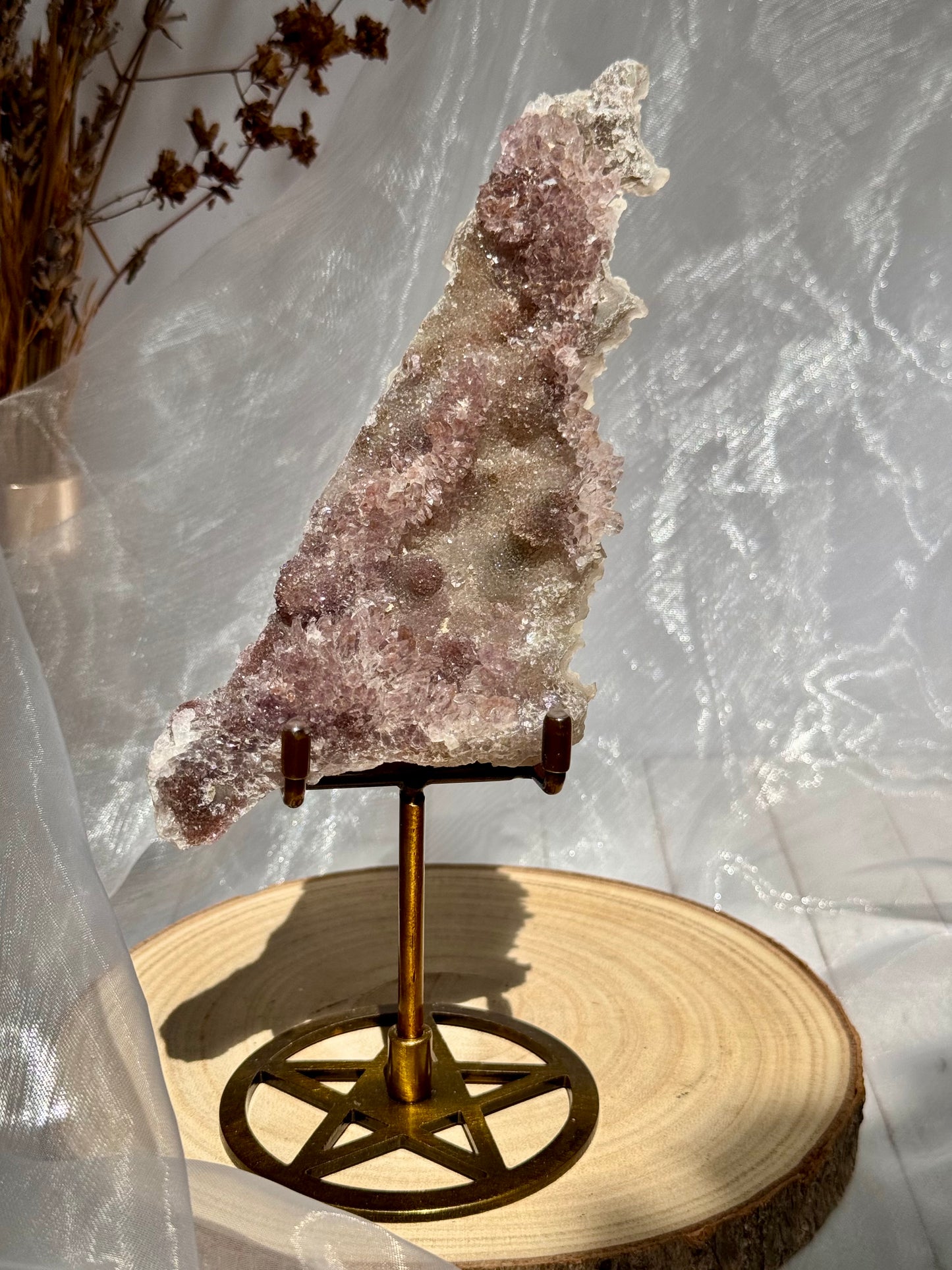 Flower Amethyst / Zeolite slabs from Brazil